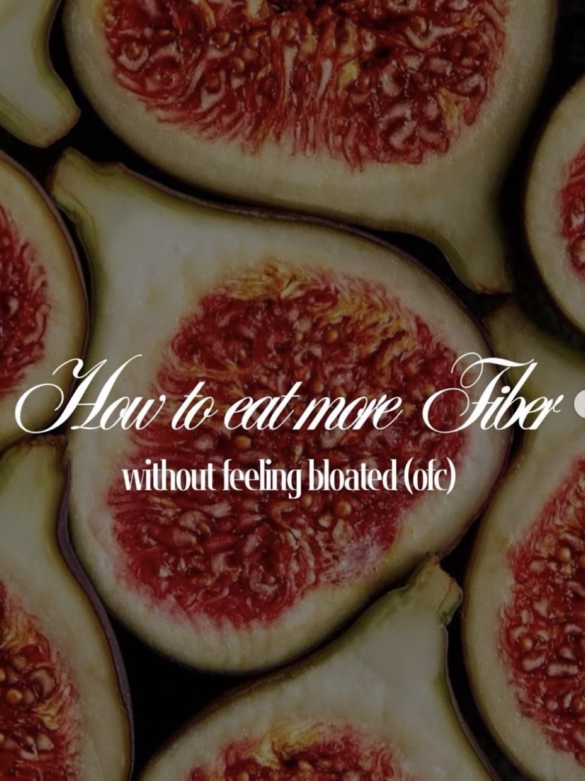 Close-up of halved figs, their red flesh filling the frame